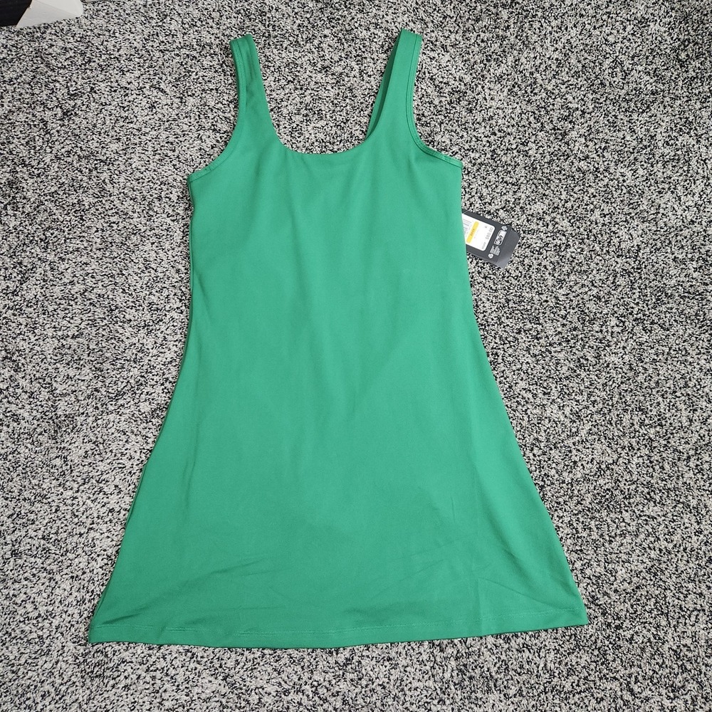 Under Armour Motion Athletic Dress Built-In Bra &Shorts Pocket Size S Green Nwt - Picture 4 of 16